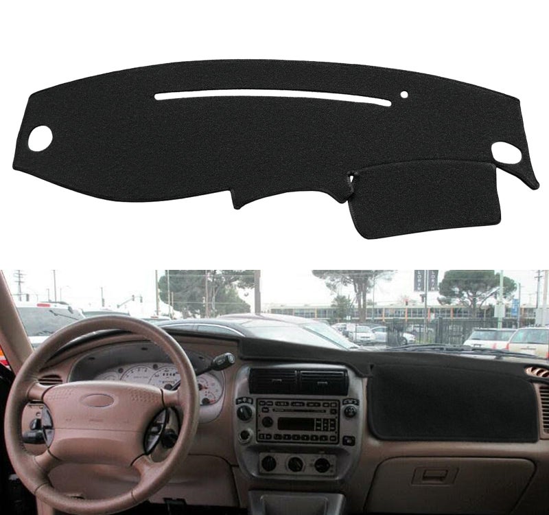 Yiz Dash Cover Mat Custom Fit for Ford Ranger 1995-2011,Ford Explorer 1995-2001,Mercury Mountaineer 1997-2001 and Mazda B2300 B2500 B3000 B4000 1995-2010,Dashboard Cover Pad Carpet (Black) J35 - Image 1